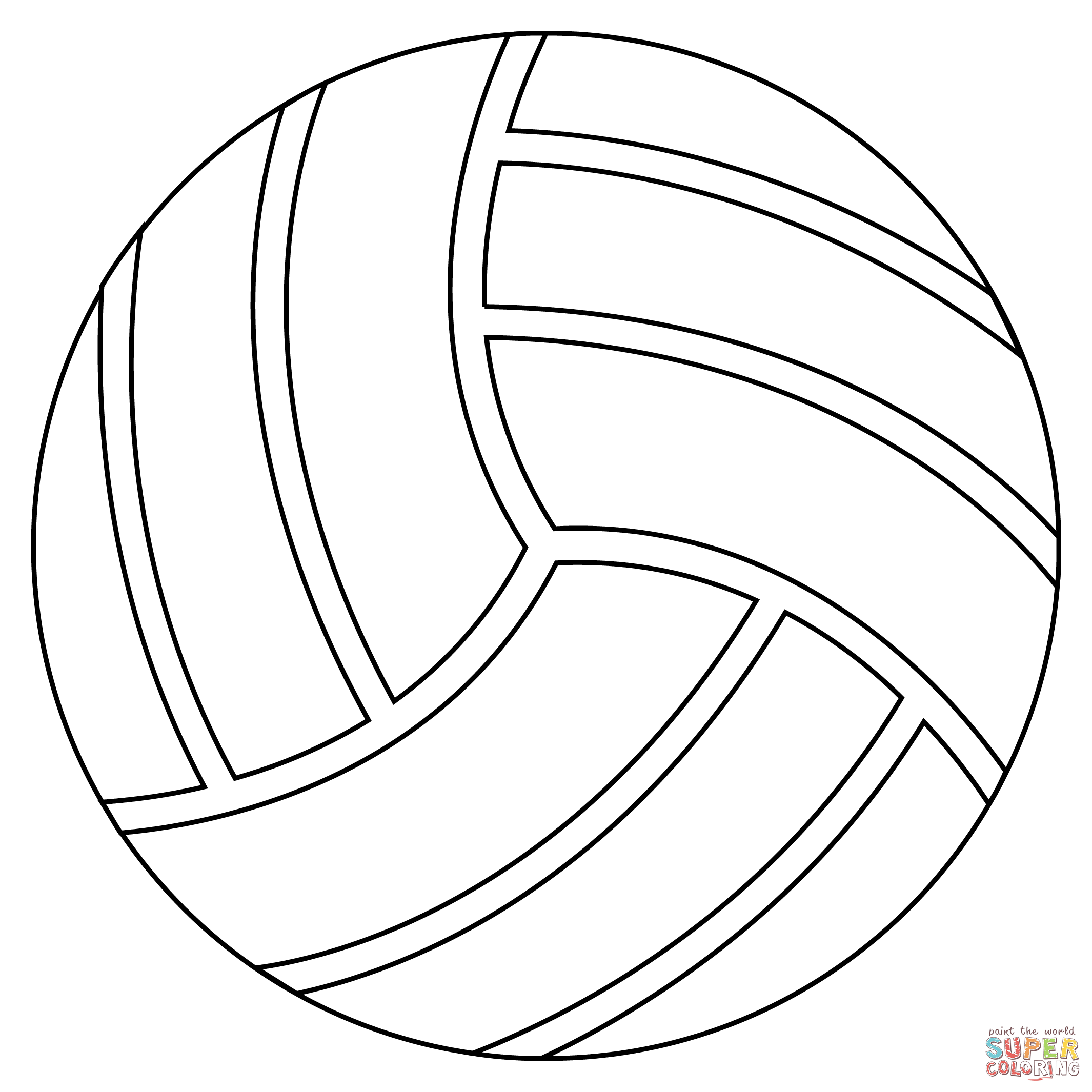 Volleyball coloring page free printable coloring pages