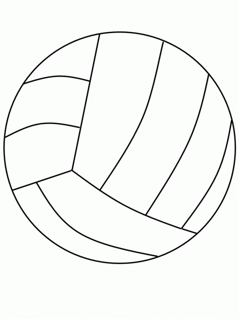 Free printable volleyball coloring pages for kids