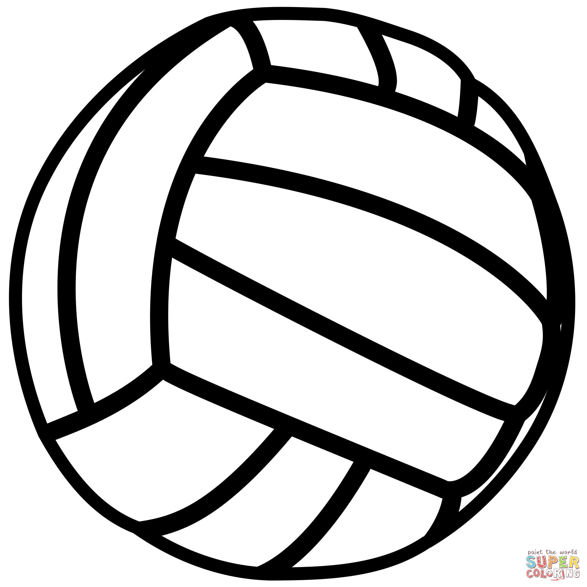 Volleyball coloring page free printable coloring pages