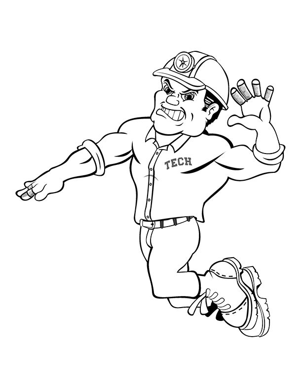 Montana tech coloring pages