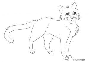 Free printable warrior cats coloring pages for kids