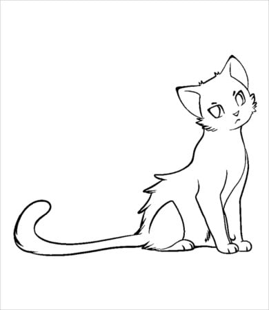 Cat coloring page