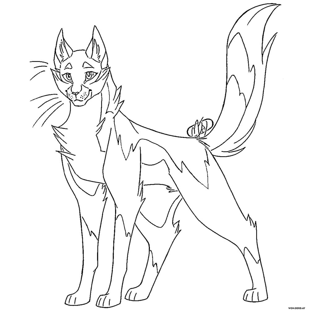 Warriors cats coloring pages free printable coloring pages