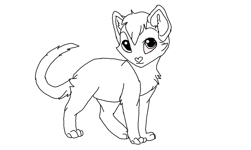 Printable warrior cat coloring pages