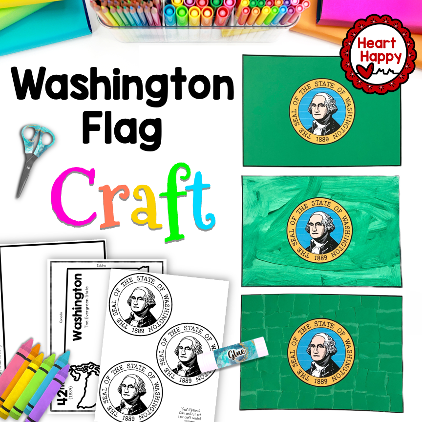 Washington state flag craft washington state symbols made by teachers