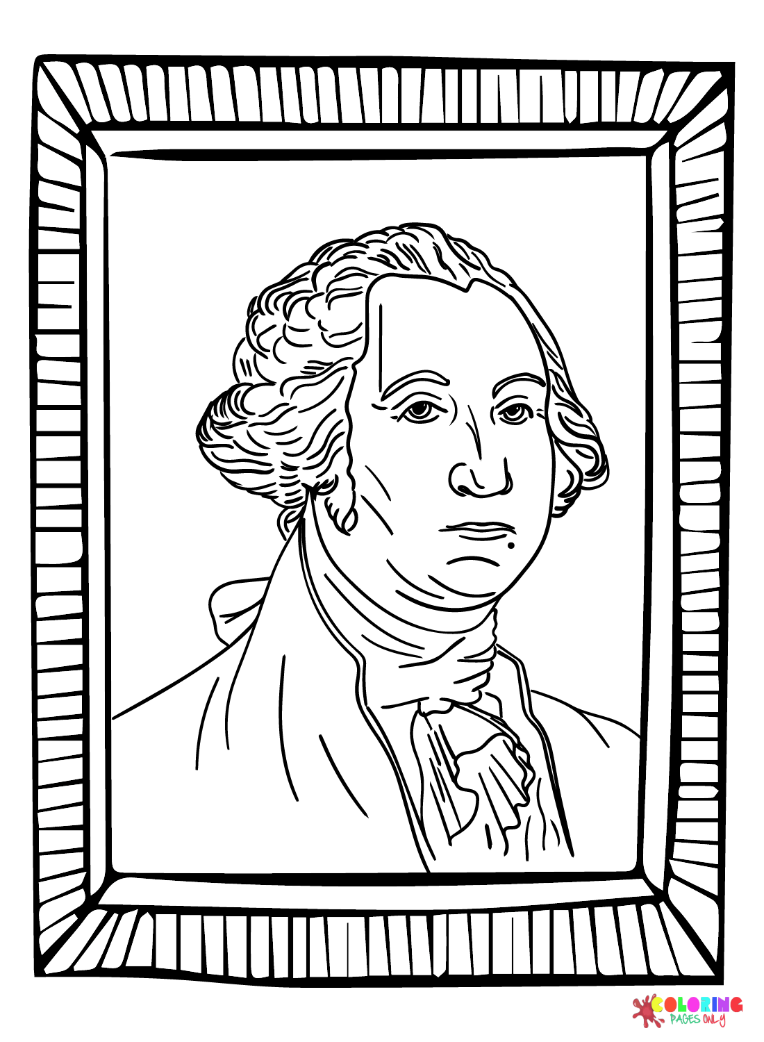 George washington coloring pages printable for free download