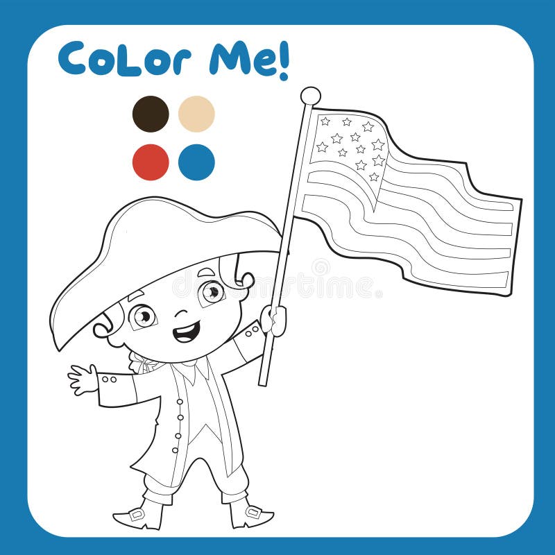 American flag coloring page stock illustrations â american flag coloring page stock illustrations vectors clipart