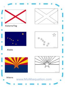 United states flags coloring pages