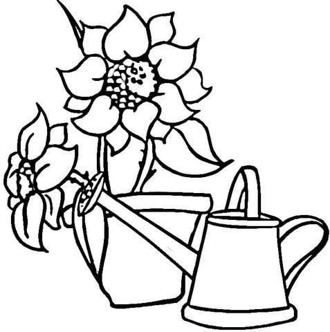 Sunflower coloring pages printable for free download