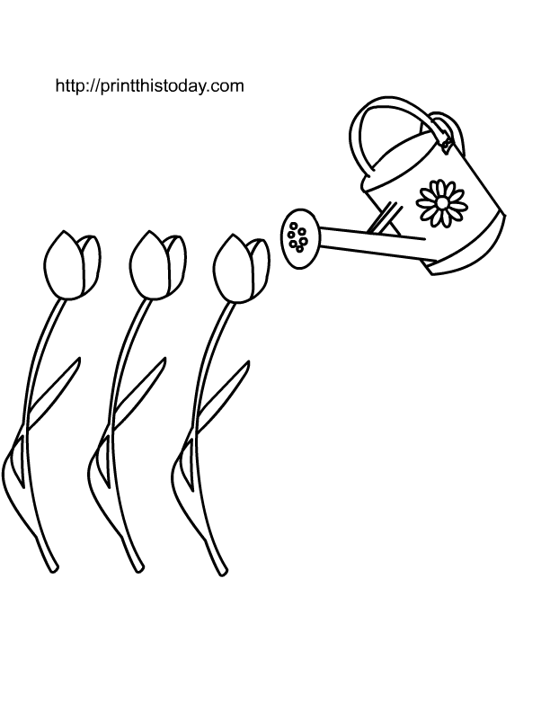 Free printable spring coloring pages for kids