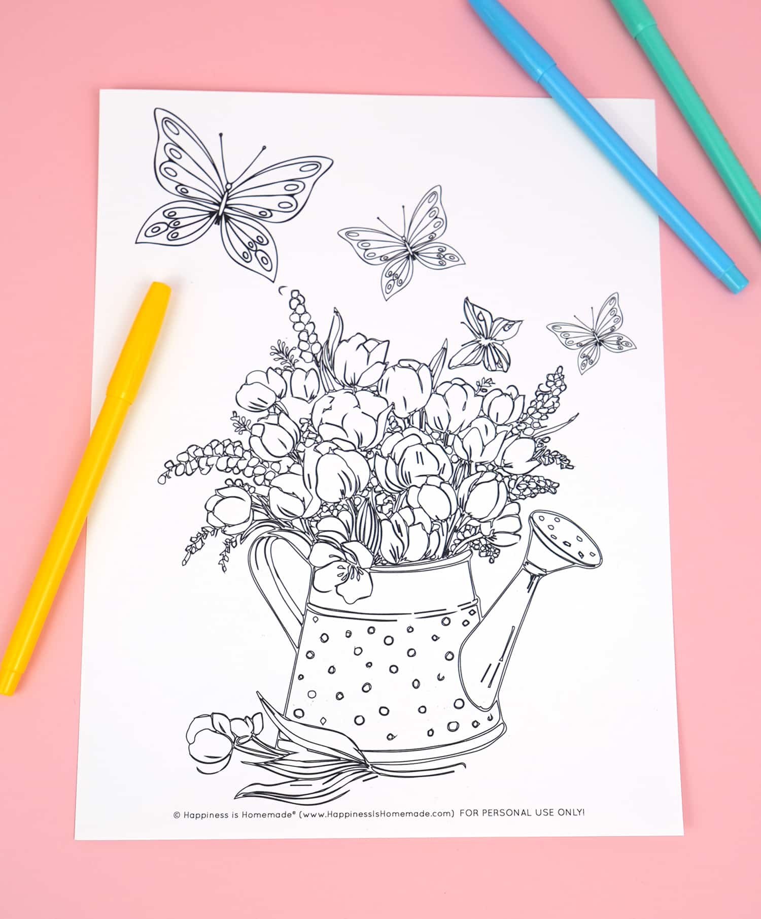 Free printable butterfly coloring pages