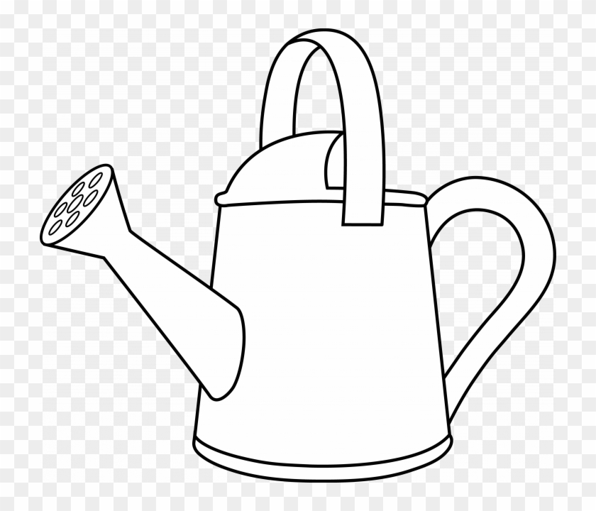 Flower watering can coloring pages