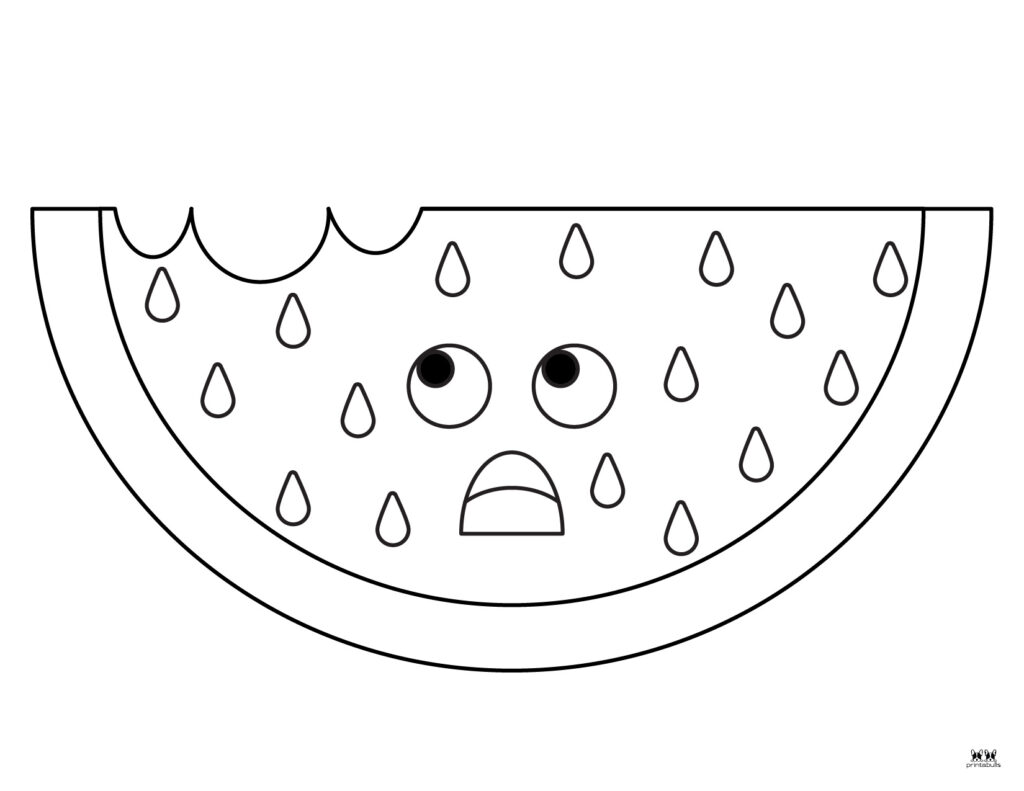 Watermelon coloring pages