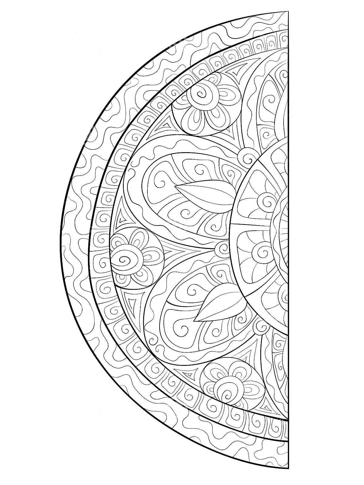 Watermelon coloring pages for adults