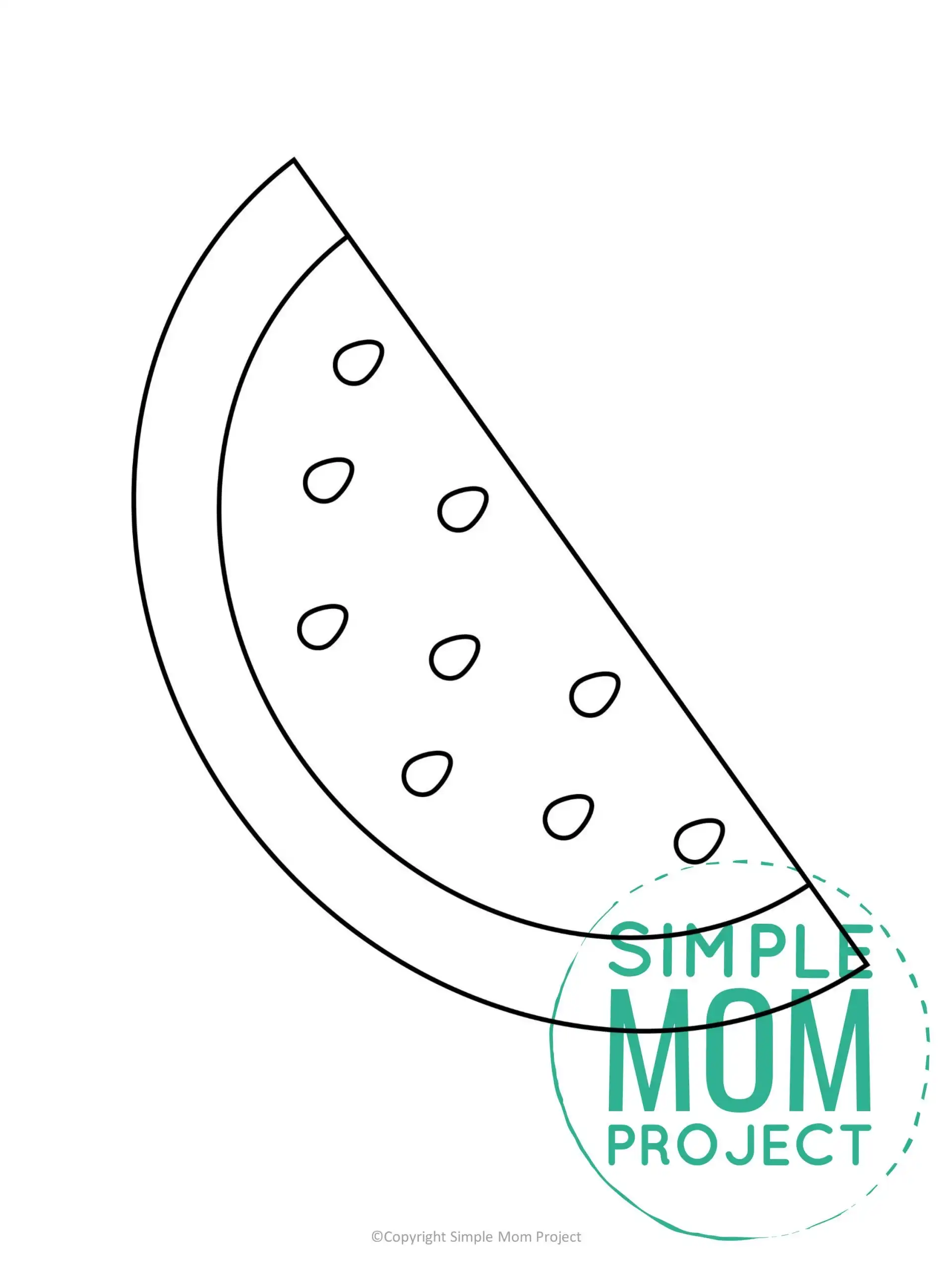 Free printable watermelon template â simple mom project