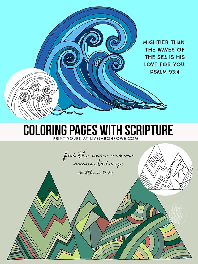 Coloring pages with scripture free printables