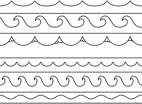 Waves coloring page free printable coloring pages