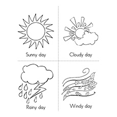 Top free printable weather coloring pages online