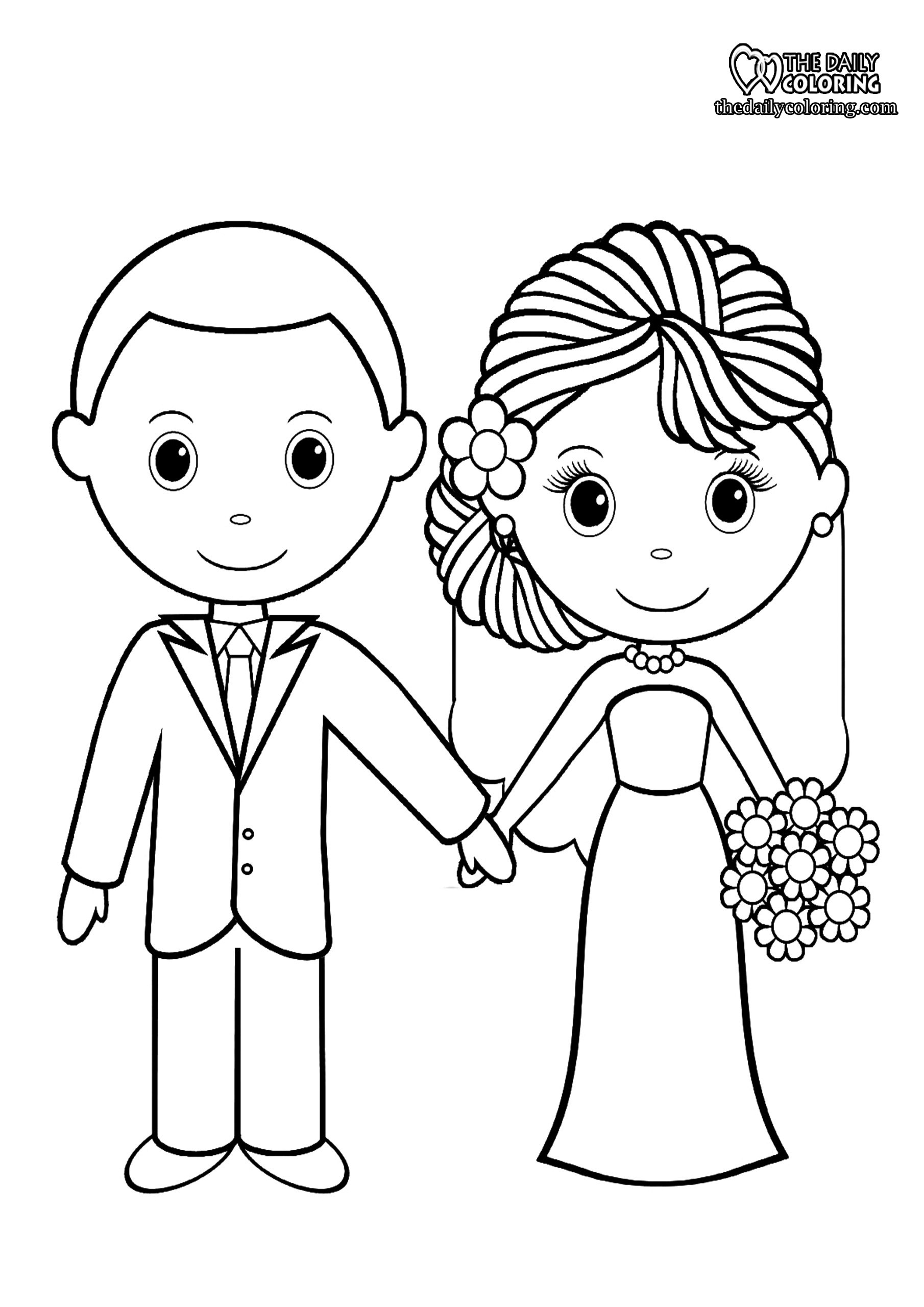 Wedding coloring pages