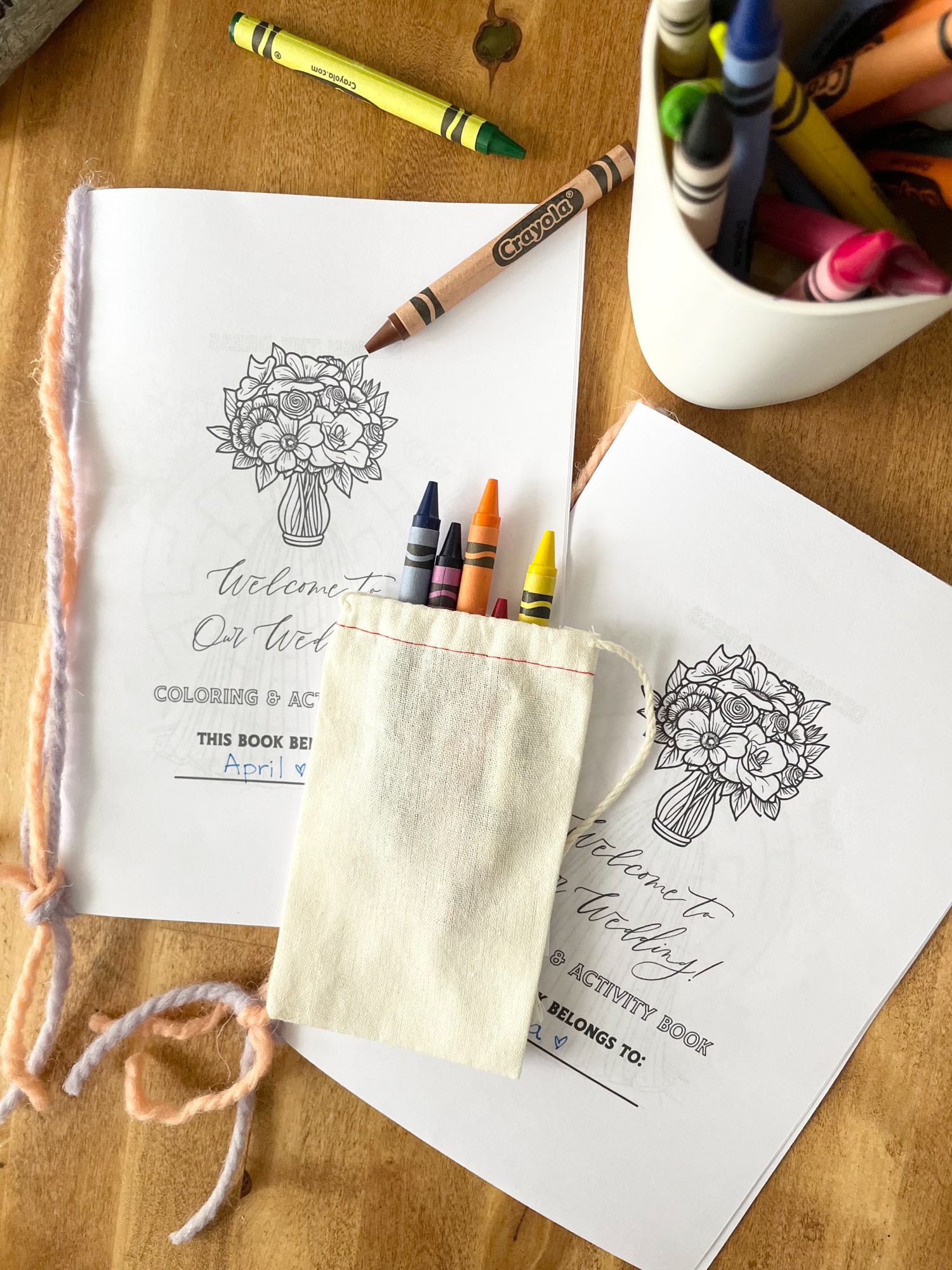 Add some fun to your kids table with wedding coloring pages free printables