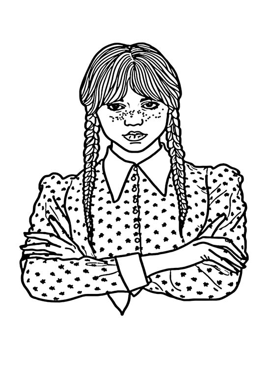 Wednesday coloring pages ideas coloring pages wednesday addams iconic characters