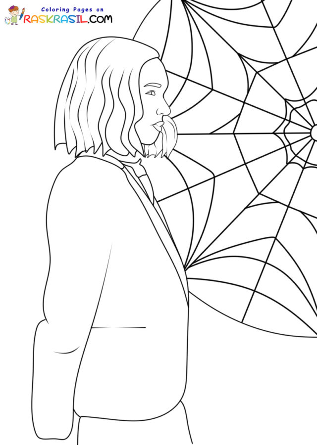 Wednesday addams coloring pages