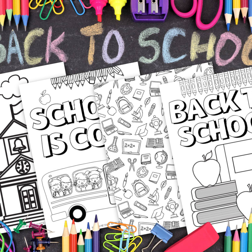 Free printable back to school coloring pages