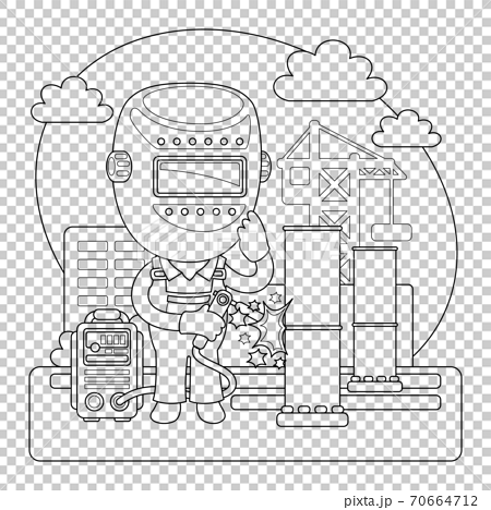 Welder coloring page