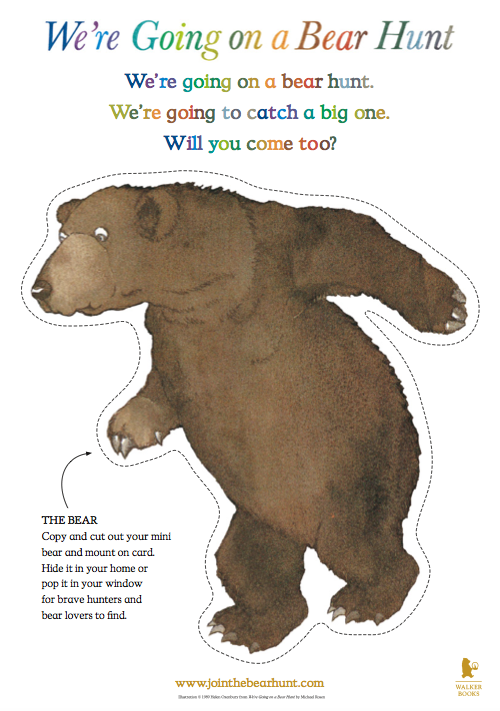 Activity sheets â were going on a bear hunt