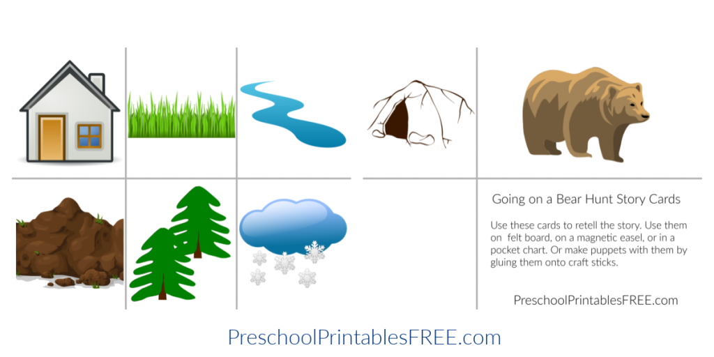 Were going on a bear hunt printables â free preschool printables