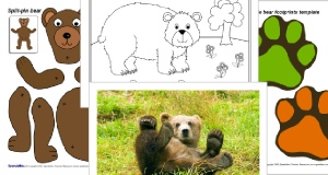 Bear hunt teaching resources story sack printables