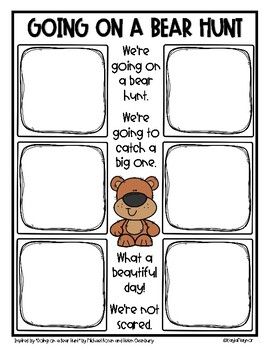 Going on a bear hunt printables freebie printables freebies hunt writing utensil