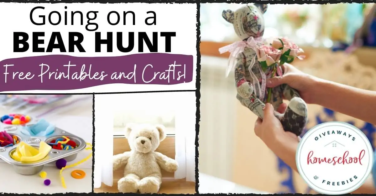 Going on a bear hunt free printables and crafts