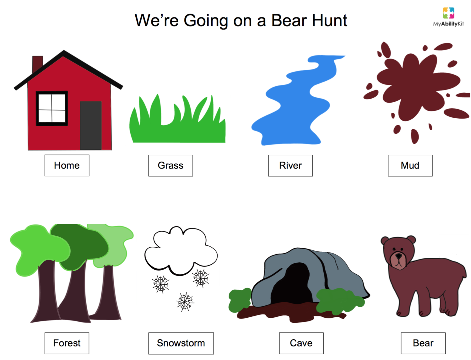 We re going on a bear hunt free printables