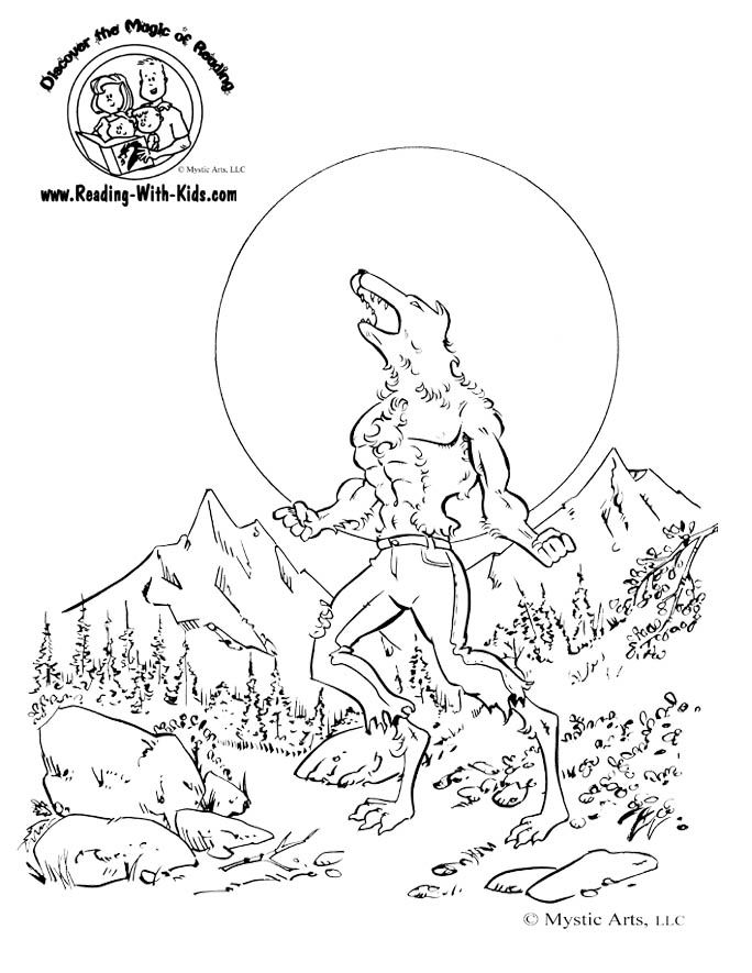 Monster coloring pages coloring pages wolf colors
