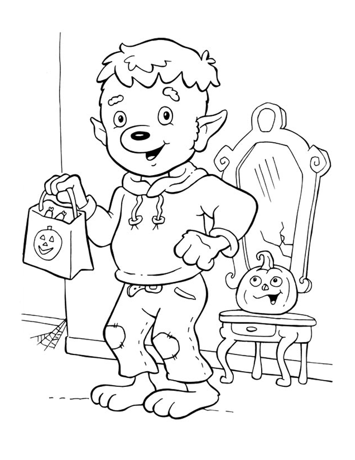 Werewolf coloring pages