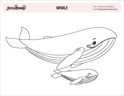 Whale coloring pages sure to create a splash during art class