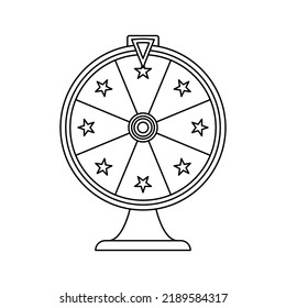 Fortune wheel sketch stock photos