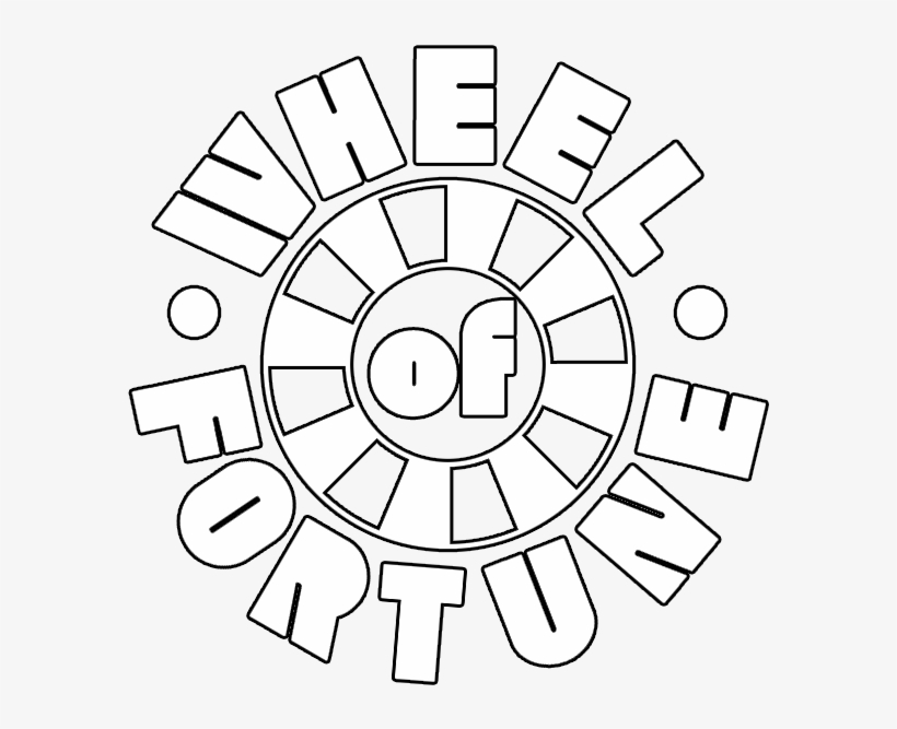 Wheel of fortune logo white