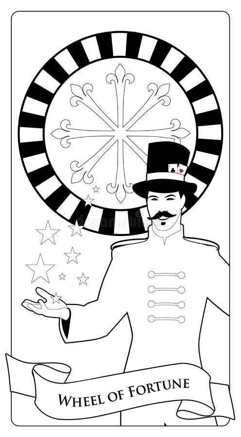 Tarot wheel fortune stock illustrations â tarot wheel fortune stock illustrations vectors clipart