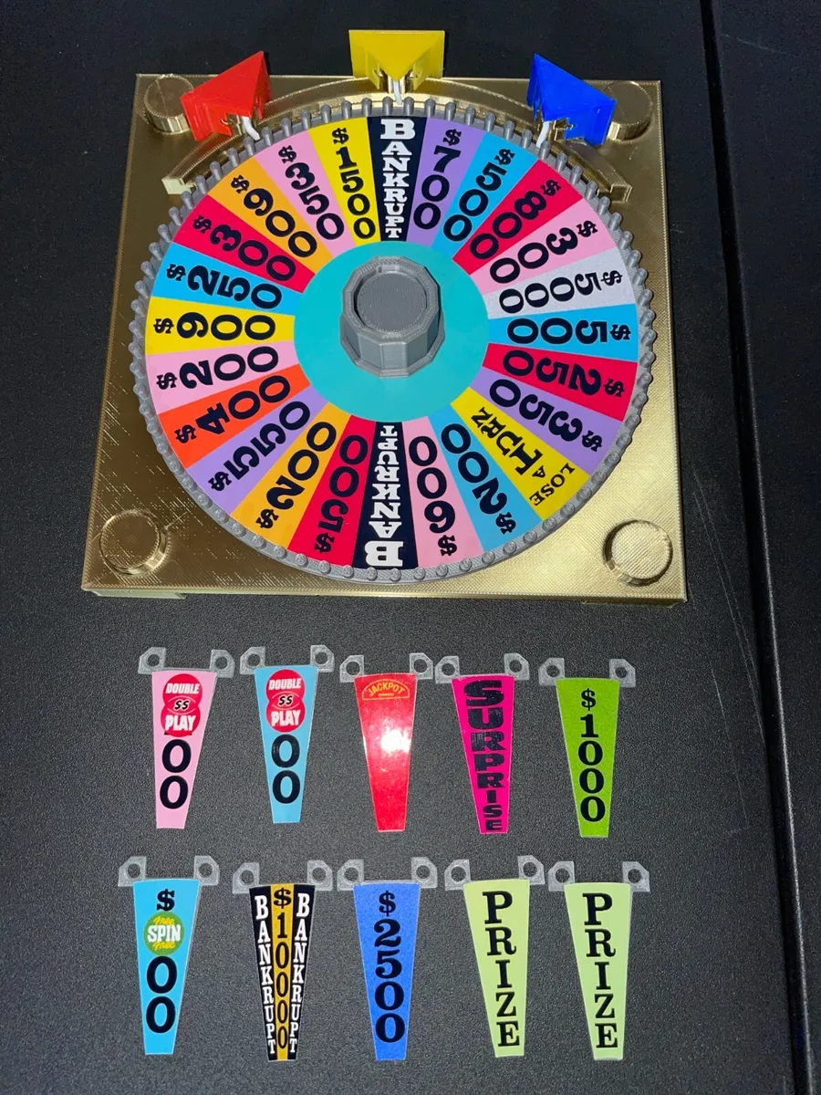 Deluxe wheel of fortune board game spinner upgrade