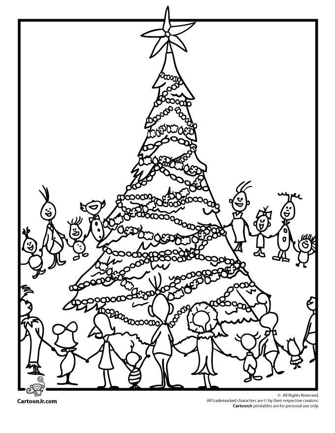 Whoville colouring pages page nfnj grinch coloring pages christmas coloring pages christmas tree coloring page