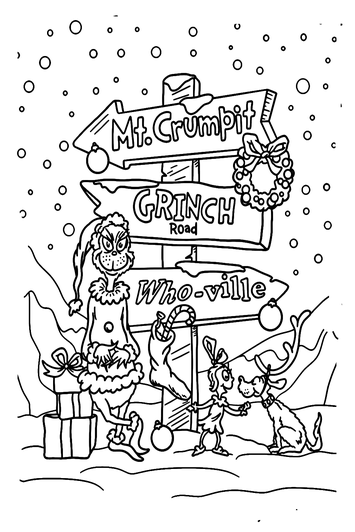 Grinch coloring pages