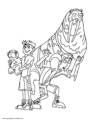 Wild kratts coloring pages