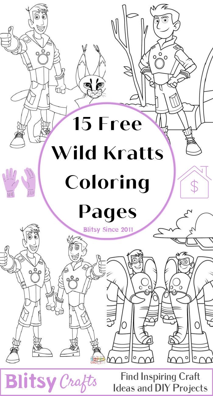 Free wild kratts coloring pages for kids and adults