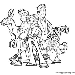 Wild kratts coloring pages printable for free download