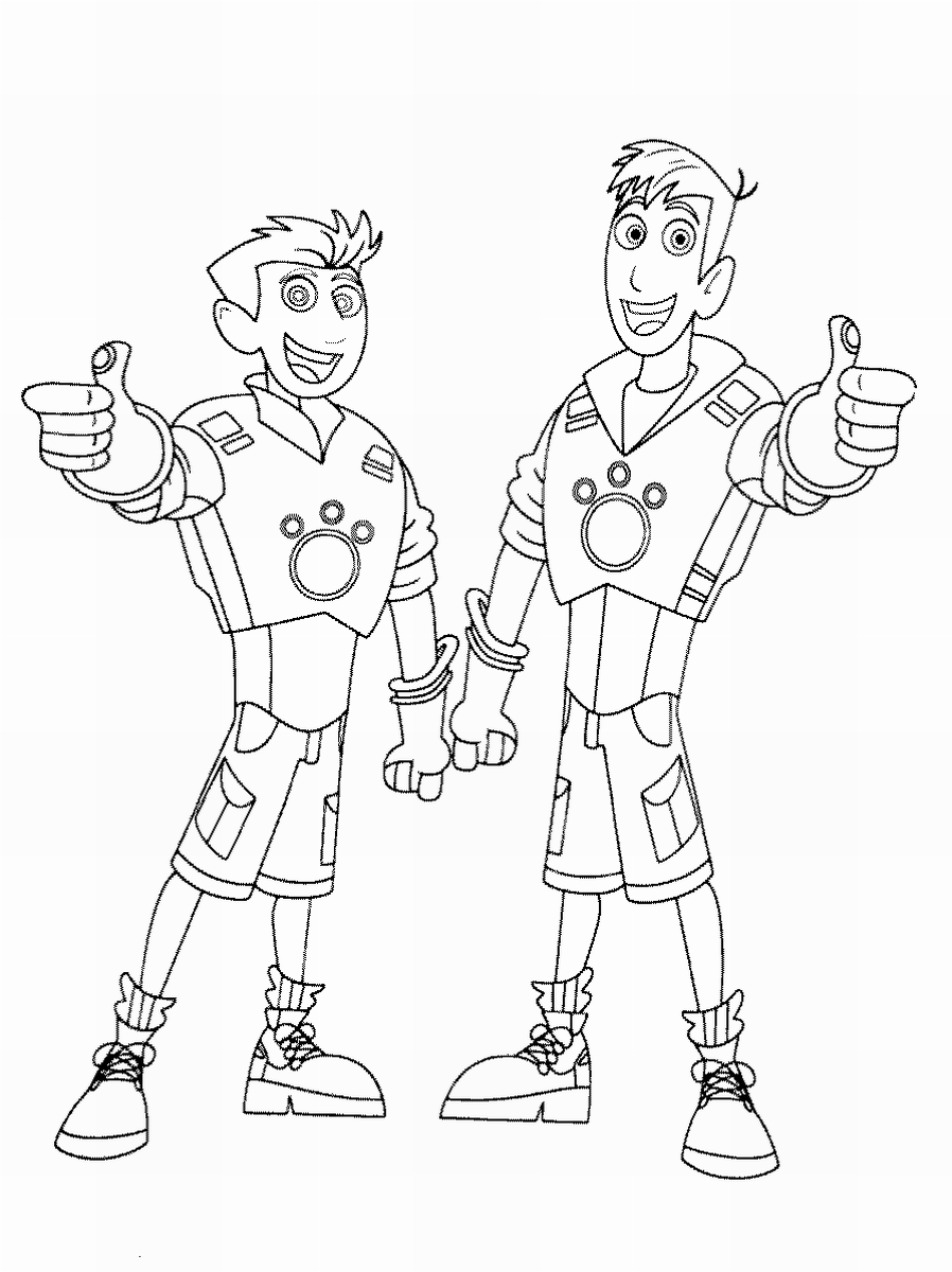 Wild kratts coloring pages