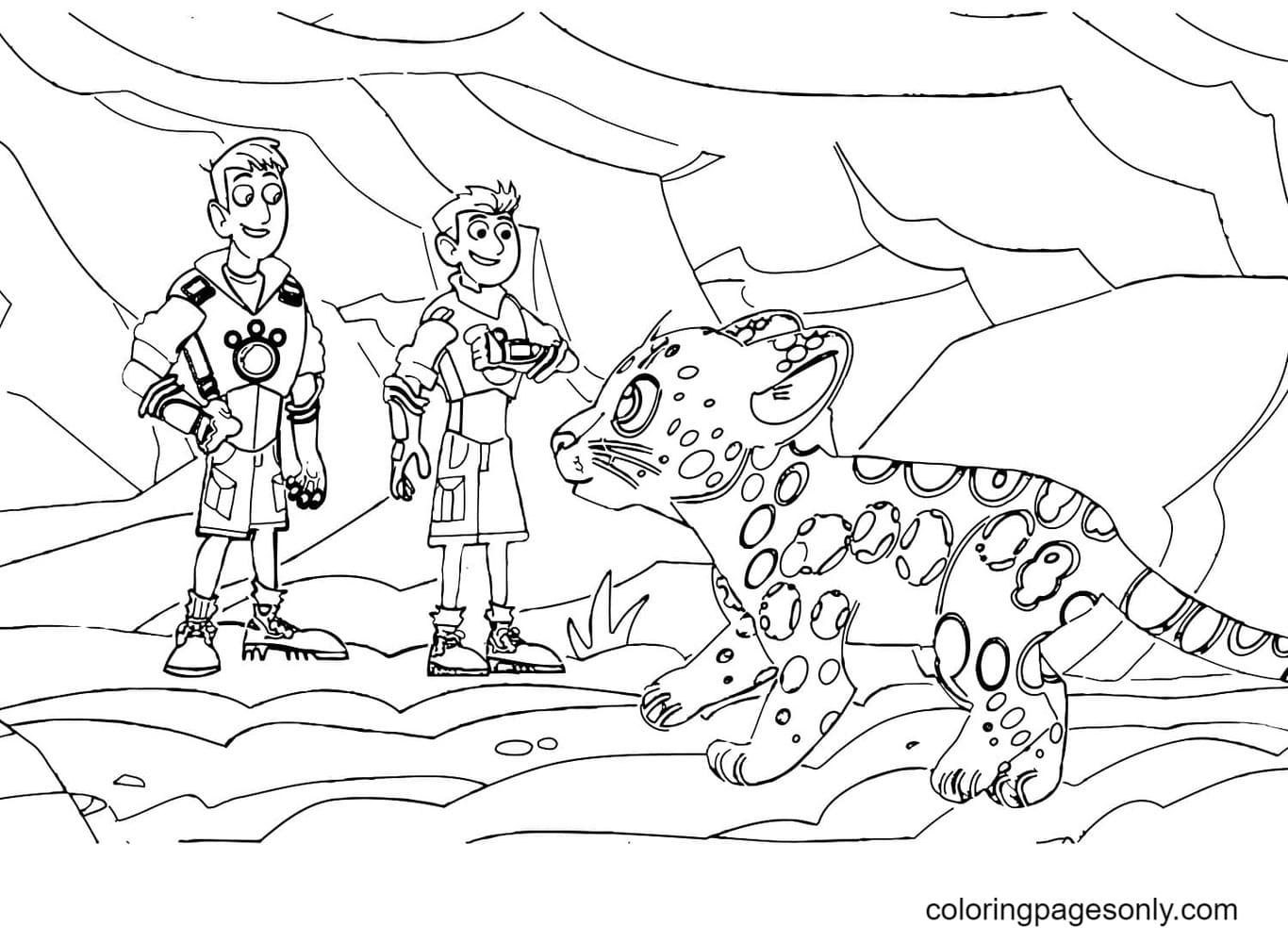 Wild kratts coloring pages