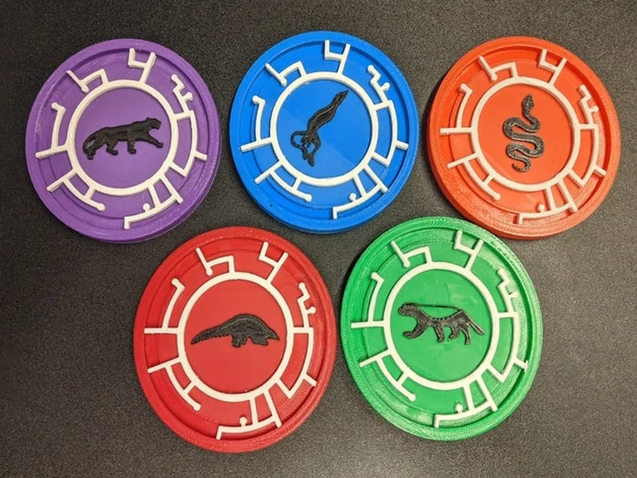 Wild kratts creature discs by flyingpurplecow download free stl model