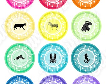 Season set of creature power discs inspired printable download